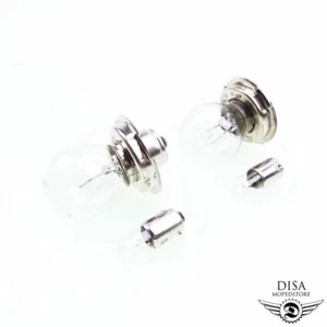 2x Scheinwerfer 6V 15W 2x Rücklicht Birne 6V 4W für Mofa Moped - Bild 1 von 3