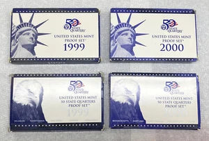 Lot Of 4 1999 & 2000 United States Mint Proof Set™ - Picture 1 of 5