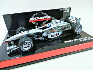 MINICHAMPS '2001 McLAREN MERCEDES MP4/16 #4 D. COULTHARD F1 CAR' 1:43 MIB/BOXED - Picture 1 of 9