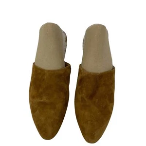 Neu ohne Etikett Madewell The Kasey Mule 8 Wildleder Leder Shearling gefüttert Slipper Komfort - Bild 1 von 6
