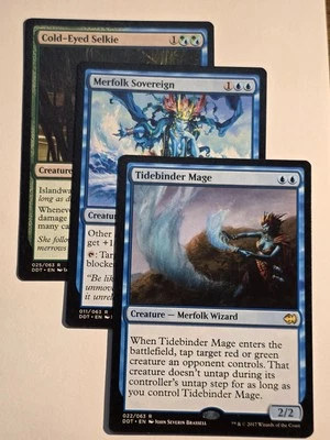 MERGOLK SOVEREIGN+TIDEBINDER MAGE+COLD-EYED SELKIE●MTG●2017●RARE●NM(-)●C541 - Image 1 of 4