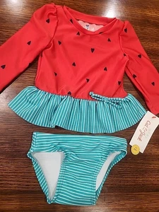 Girls NEW with tags watermelon bathing suit 6- 9 mo - Picture 1 of 1