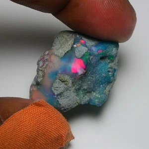 Very Rare Bi-Color Opal Rough 35 Cts Natural Ethiopian Opal Raw Jewelry Grade - Picture 1 of 19