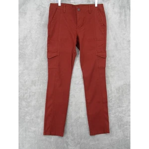 Cabi Pants 12 The Drifter Corduroy Flame Skinny Stretch Cargo Utility Brick 3566 - Picture 1 of 11