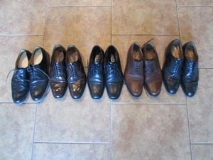 Lot of Five Men's Dress Shoes Bostonian Johnson & Murphy Etc 11 11.5 12 D - Picture 1 of 16