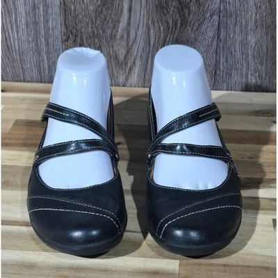 Naturalizer Black Leather Mary Jane Comfort Walking Shoes Size 7.5M - Image 1 of 4