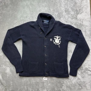 Vintage Polo Ralph Lauren Herren 2XL Matrose Anker Strickjacke Pullover Blau TOP - Bild 1 von 11