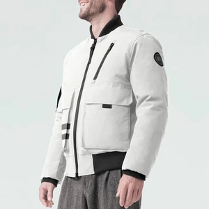 CANADA GOOSE 7991MB KIRKFIELD Down Bomber Jacket Black Label Backpack Straps S-M - Picture 1 of 18