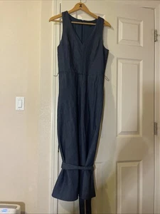 Banana Republic Zip-up Denim Dress Women's Sleeveless dress with belt size 6 - Picture 1 of 7