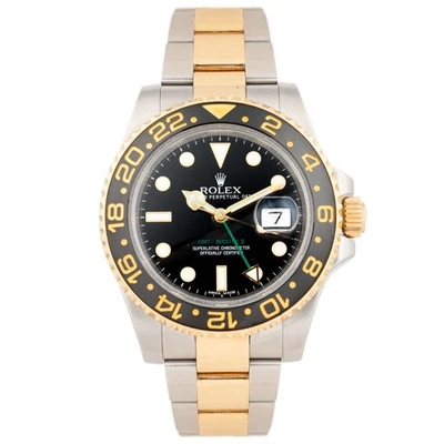 Rolex GMT-Master II acero inoxidable oro amarillo 40 mm 116713LN juego completo Foto 1 de 4