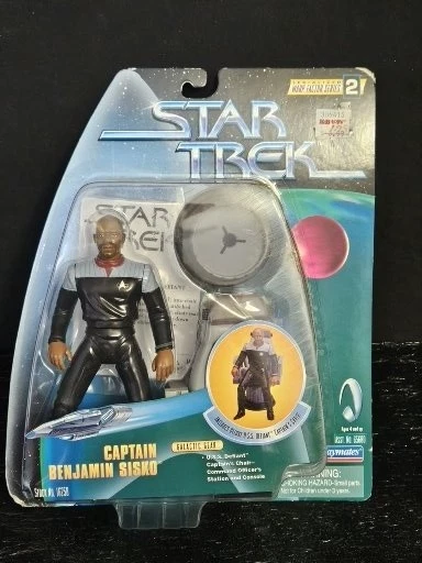 Figura de acción de colección Star Trek Capitán Benjamin Sisko 1998 Playmates DS9 NUEVA EN CAJA 5" Foto 1 de 4