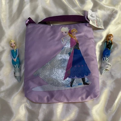 NUEVO 2014 DISNEYLAND RESORT BOLSO PÚRPURA FROZEN DISNEYPARKS ELSA & ANNA JUEGO DE BOLÍGRAFOS Foto 1 de 4