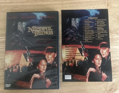 Needful Things (DVD,1993) Stephen King! OOP HORROR! With Insert -Authentic US - Image 1 of 4