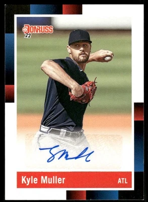2022 Donruss Retro '88 Signatures #2 Kyle Muller Auto - BB - Image 1 of 2