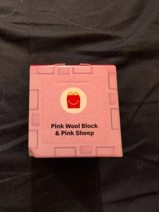 Happy Meal Minecraft Pink Wool Block And Sheep - Picture 1 of 6