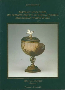 SOTHEBY’S GENEVA SNUFF GOLD BOX FABERGE RUSSIAN VERTU PORTRAIT MINIATURES Cat 84 - Picture 1 of 1