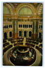 Postkarte Washington D.C. Kongressbibliothek Lesesaal Innenansicht D.B.