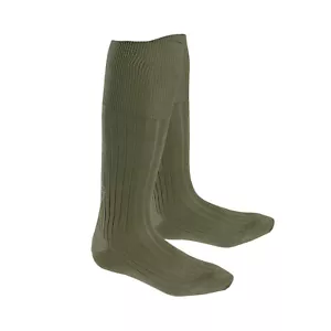 Long Socks Hiking Camping Fishing Lightwieght Thin Dublo Made in Italy Olive - Picture 1 of 1