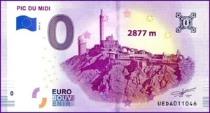UEDA / PIC DU MIDI / BILLET 0 € / NULL EURO-SCHEIN / 0 € 2019-2 - Picture 1 of 1