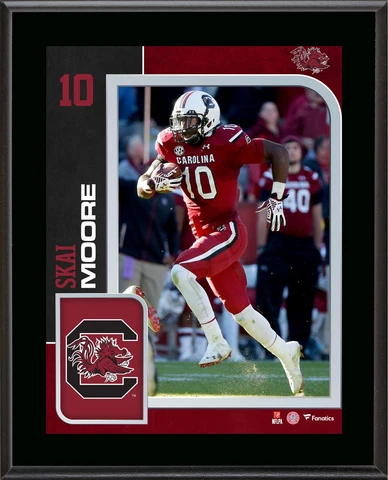 Skai Moore South Carolina Gamecocks 10.5" x 13" Player Plaque Cover