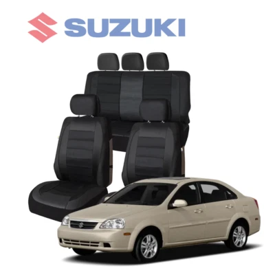 For All Suzuki stylish 9pcs car seat cover full 5 seats black - Image 1 of 4
