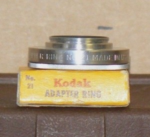 Kodak Series V  No. 21, 21.7mm Screw-In Adapter with a Retaining Ring