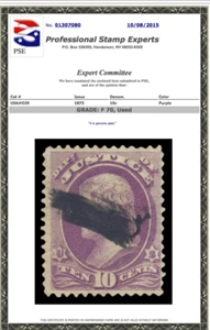 O-29 Justice Official Stamp Used PSE Graded 70, PSE Certified # 01307080 - Picture 1 of 1