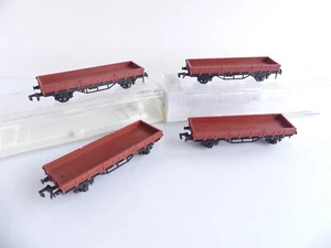 718 / HORNBY 4 WAGONS PLAT A ESSIEUX ATTELAGES PLASTIQUE - Picture 1 of 5