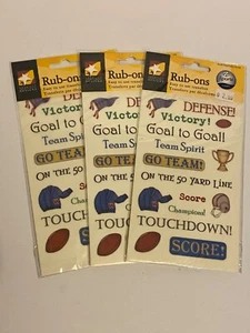 AMERICAN TRADITIONAL DESIGNS Rub On Stickers Lot of 3 SPORTS Acid Free - Picture 1 of 7