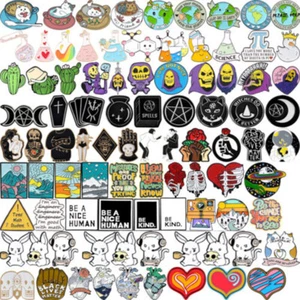 Cartoon Brooch Car Cat Animal Backpack Brooches Badge Enamel Pins Jewelry Gifts - Picture 1 of 70