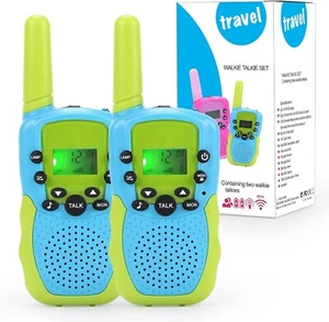 PELOSTA 2 Pack Walkie Talkies for Kids, Electronic Toys with 22 Channels & Fl... - Picture 1 of 7