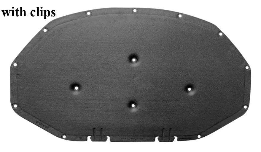 Black Front Engine Hood Insulation Pad Heat Shield Sound trim For BMW X3 2011-17 — 第 1/1 张图片