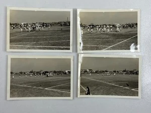 High School Football Game Lot Of 4 B&W Photograph 3 x 4.5 - Picture 1 of 6