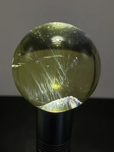 50mm Natural citrine quartz sphere Blue needle crystal Energy ball healing gift - Picture 1 of 9