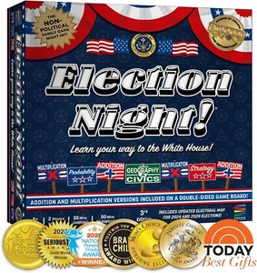 Election Night Gioco da Tavolo - Semper Smart Games. Nuovo Ha Qualche Scatola Danneggiata - Foto 1 di 6