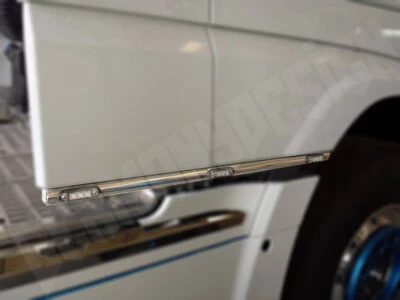 3-teilig Acero Inoxidable Spoilerrohr Apto para DAF XF106 / Con 6 Leds - Imagen 1 de 4