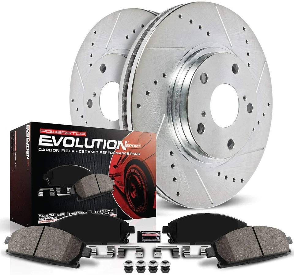 Power Stop (K6371) Z23 Evolution Sport Brake Kit, Rear for Dodge Dart 2003-2006 - Image 1 of 4