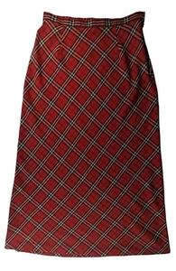 Vestido Falda Granero Para Mujer Talla 6 Rojo Cuadros Tartán Diagonal Cuadros Grunge - Imagen 1 de 6