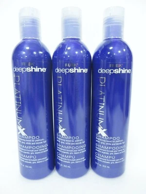 RUSK DEEPSHINE PLATINUM BRIGHTENING BOOST SHAMPOO 12 OZ (Lot of 3)  - Image 1 of 2