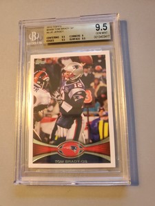 2012 Topps #440B Tom Brady SP Blue Jersey BGS 9.5 GEM MINT Pop 4