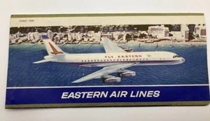 Vintage Eastern Airlines Passenger Ticket Boarding Pass Folder Jacket - Picture 1 of 5