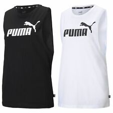 Puma Donna ESS Cut Off Logo Tank Té/T-Shirt Maglietta Sportiva Maglietta Sport