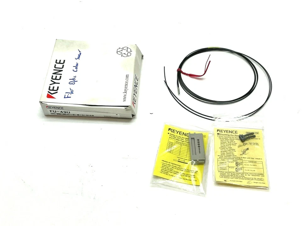 KEYENCE Fu-49u Fiber Optic Sensor FU49U 1 Year