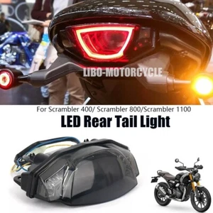 For Ducati SCRAMBLER 400 800 Motorcycle Turn Signals Rear LED Brake Tail Lights - Picture 1 of 11