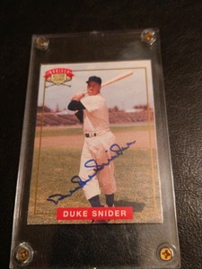 Duke Snider Auto Nabisco All Star Legends 1994 Dodgers SP Autograph
