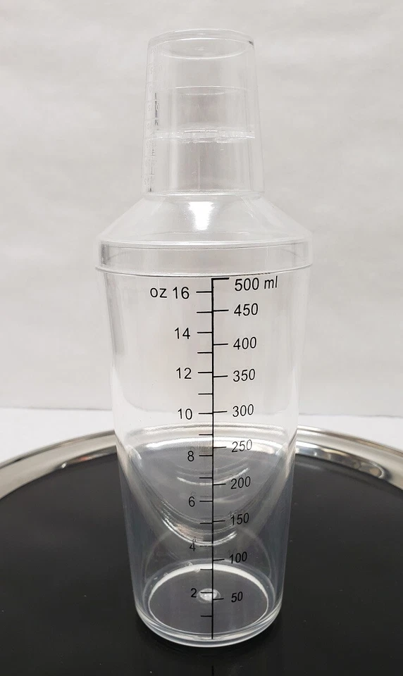 16 унций Martini Boston ПРОЗРАЧНЫЙ БАРНЫЙ ШЕЙКЕР 3 шт. коктейльный миксер и измерительный джиггер - Изображение 1 из 3