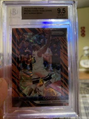 Gorgui Dieng 2018-19 Panini Prizm Choice Tiger Stripe Prizms #117 Becket 9.5 - Image 1 of 4