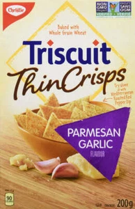 Triscuit Thin Crisps, Parmesan Garlic, 200g/7.1oz {Imported from Canada} - Picture 1 of 5