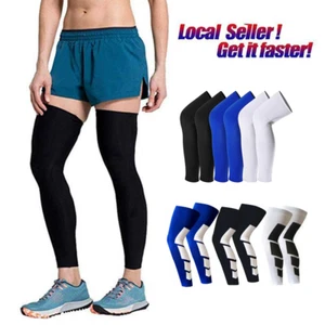 Calf Brace Sleeve Leg Support Compression Socks Shin Splint Sports Running Guard - Picture 1 of 14