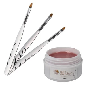 UV Aufbaugel - Camouflage Gel Cover 30ml - MakeUp Gel inkl. 3 tlg Pinselset - Bild 1 von 7